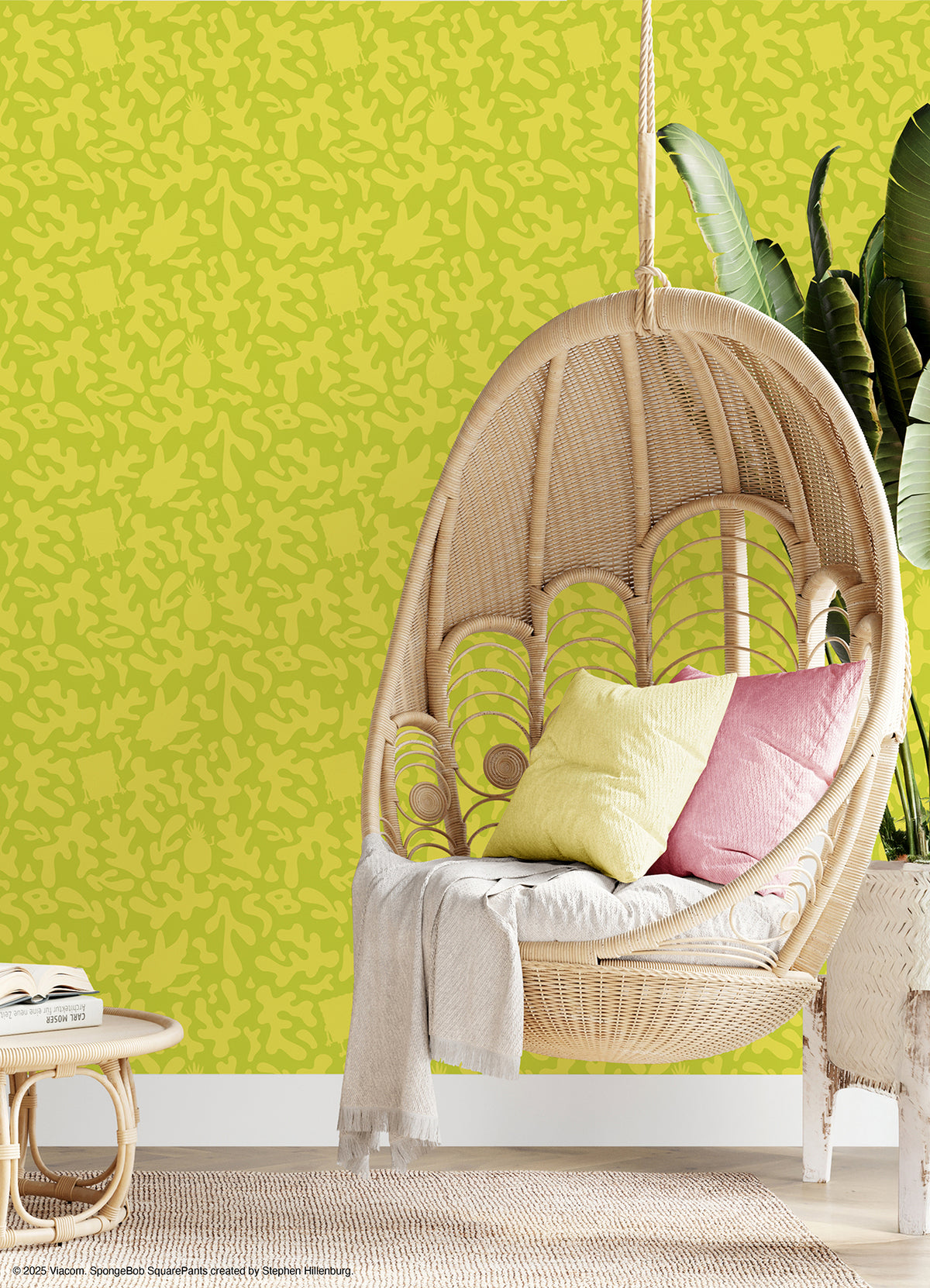 RMWS1371 peel and stick wallpaper in a room setting