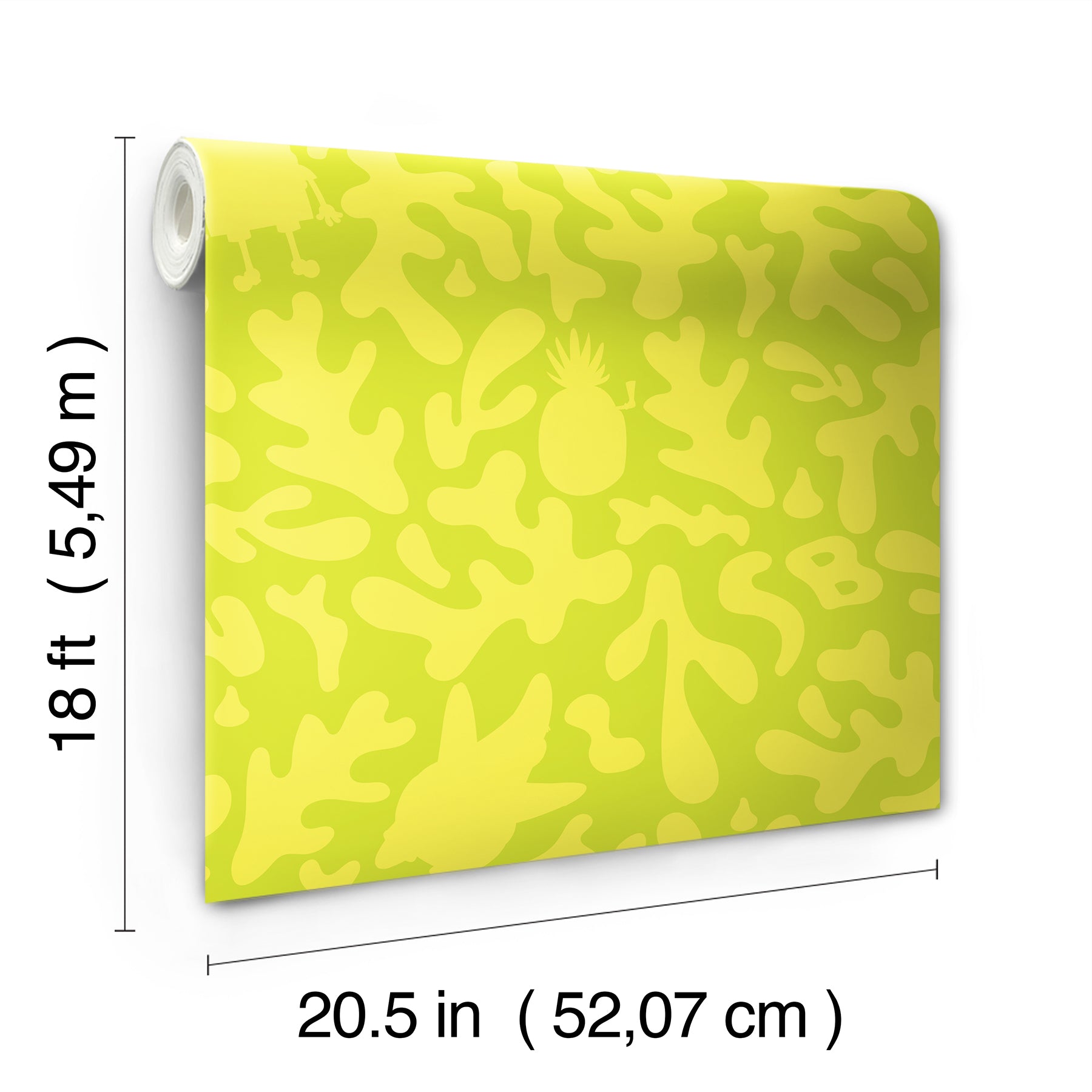 RMWS1371 peel and stick wallpaper - dimensions