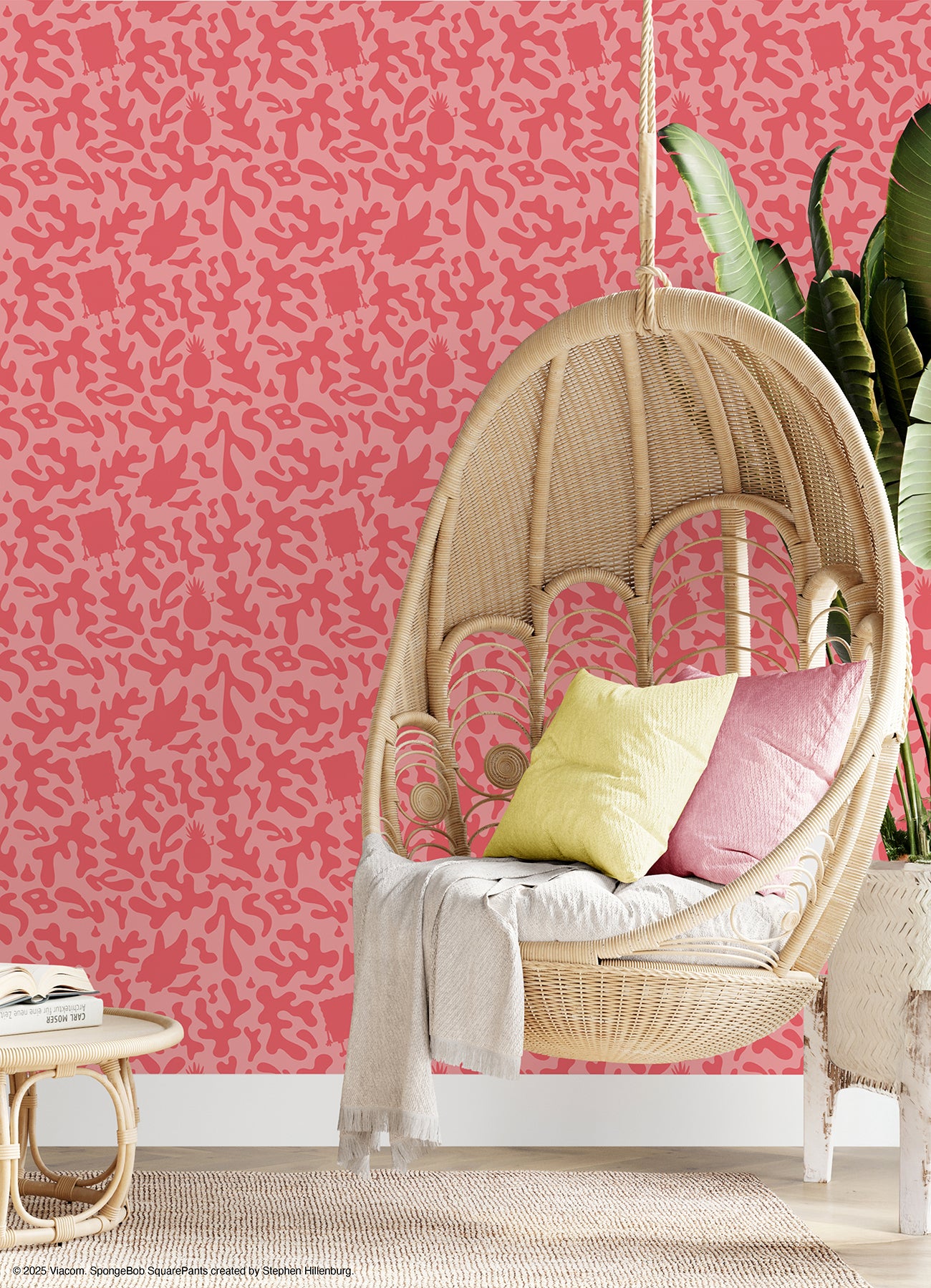 RMWS1372 peel and stick wallpaper in a room setting