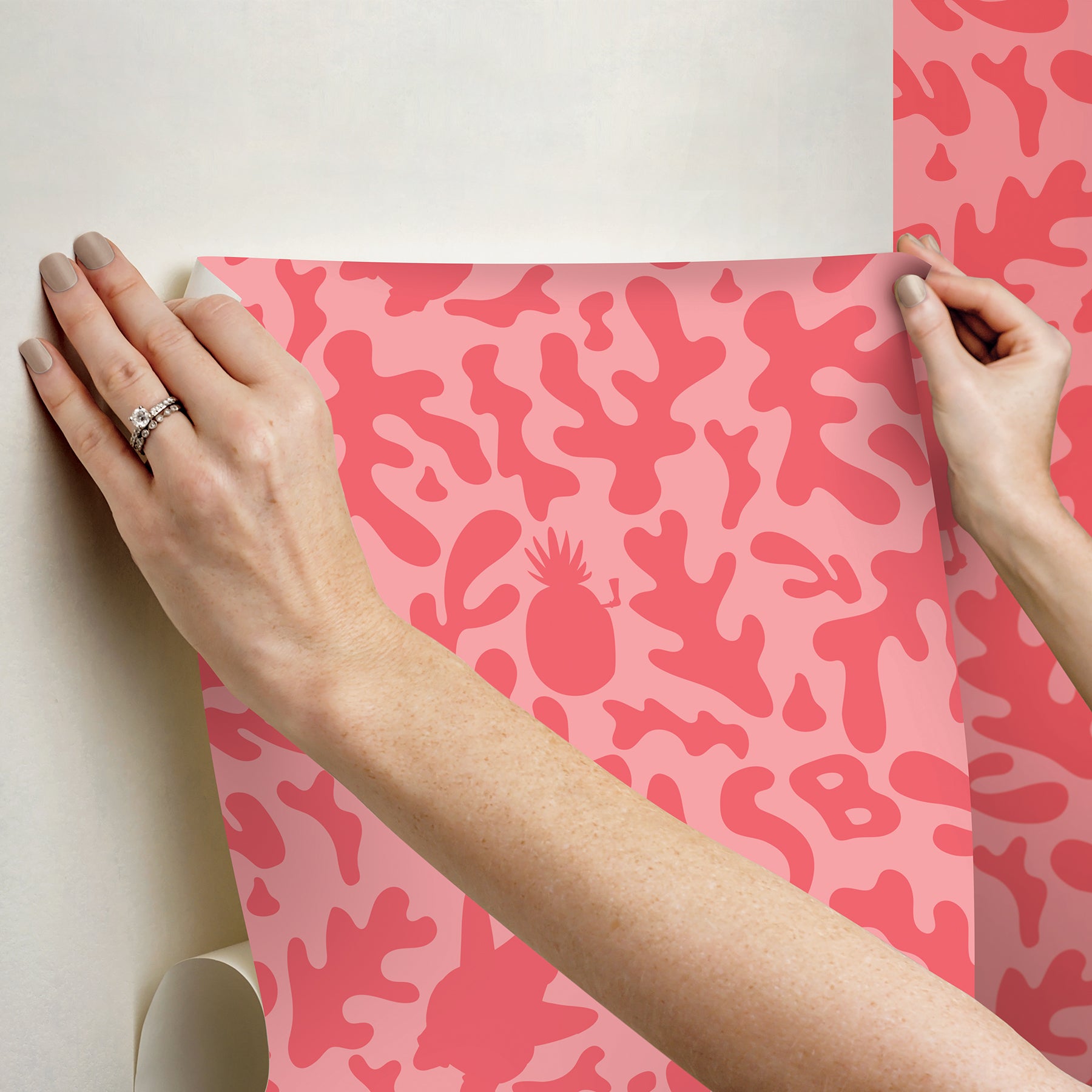 RMWS1372 peel and stick wallpaper - how to stick
