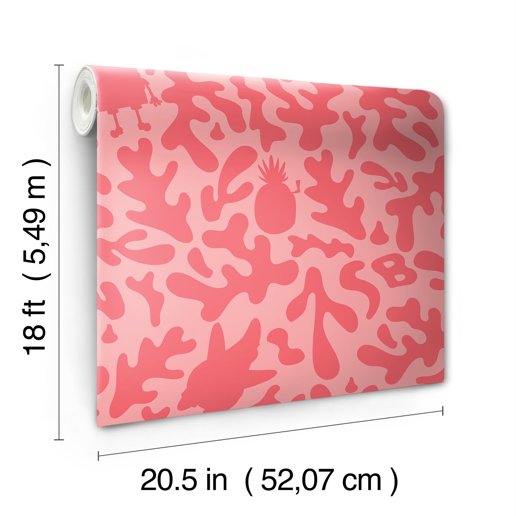 RMWS1372 peel and stick wallpaper - dimensions