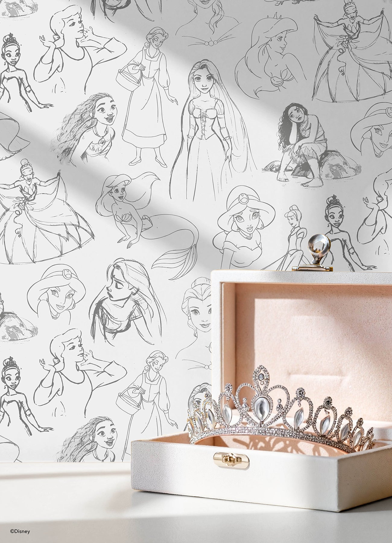 Disney2 Peel and Stick Wallpaper in a room setting
