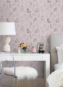 Disney2 Peel and Stick Wallpaper in a room setting