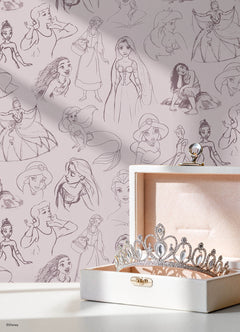Disney2 Peel and Stick Wallpaper in a room setting