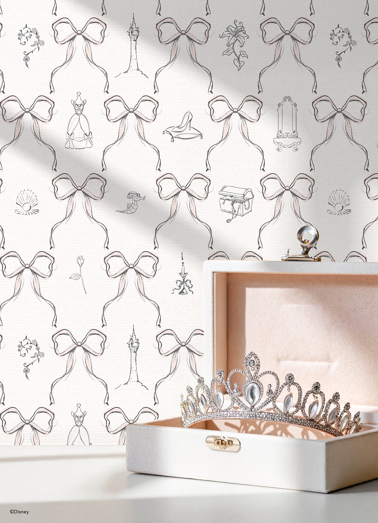 Disney2 Peel and Stick Wallpaper in a room setting