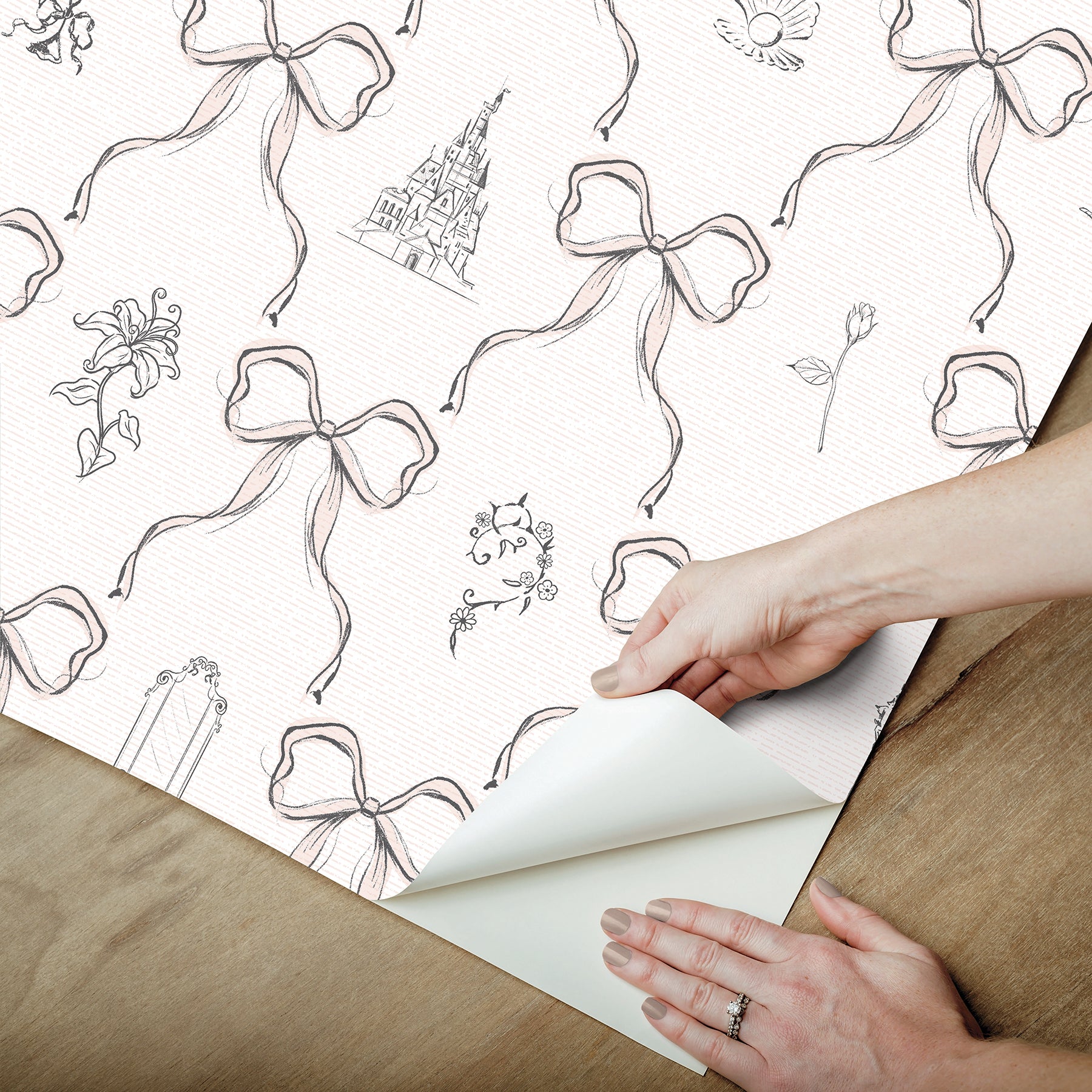 Disney2 Peel and Stick Wallpaper - how to peel