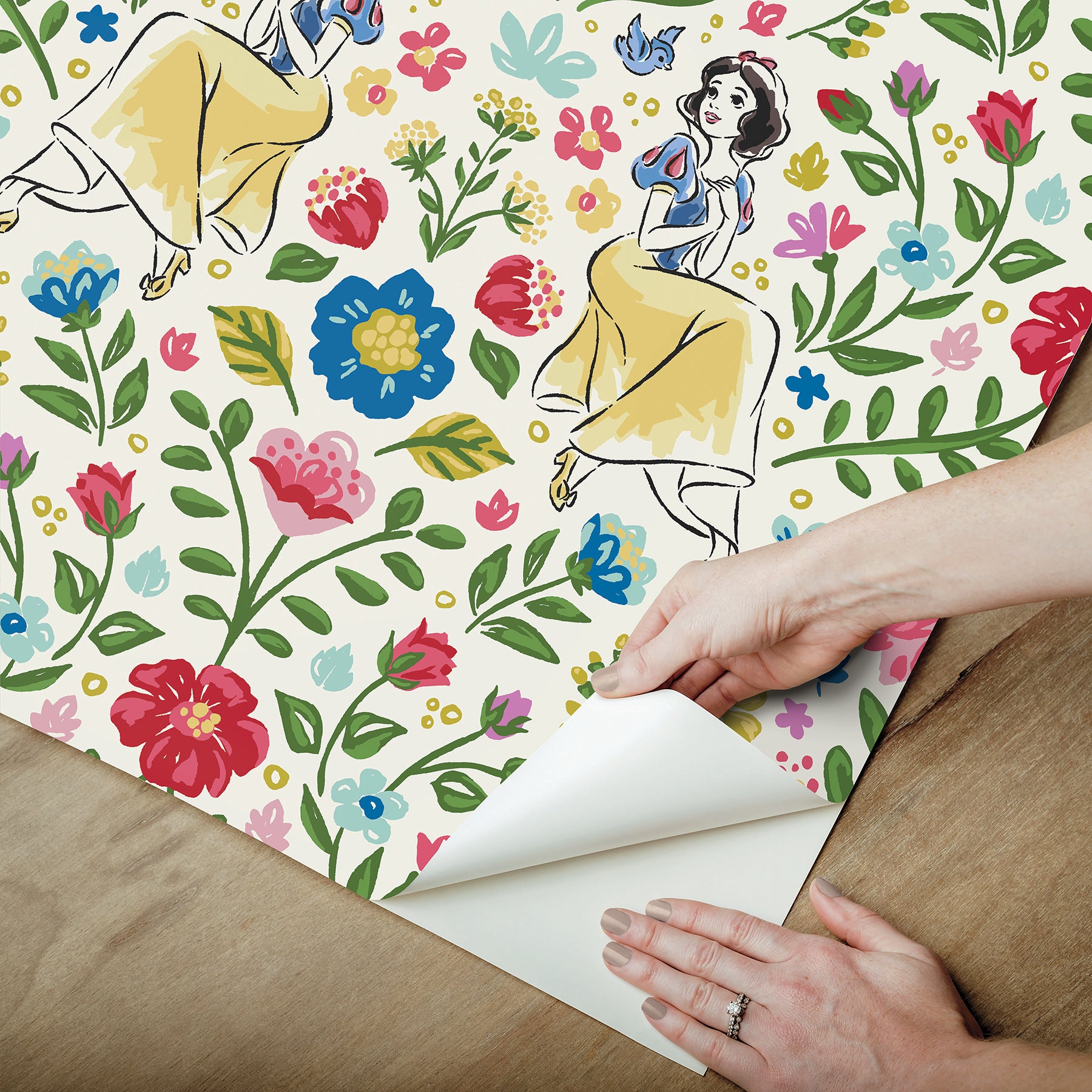 Disney 3 Peel and Stick Wallpaper - how to peel