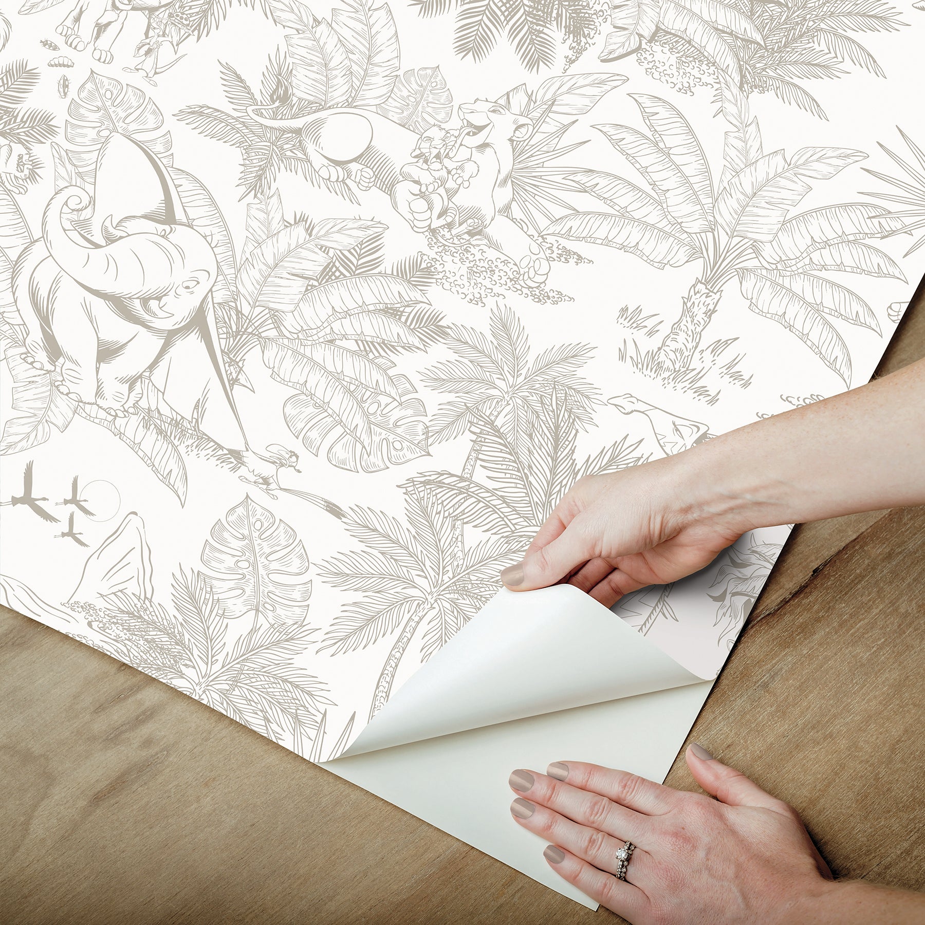Disney2 Peel and Stick Wallpaper - how to peel