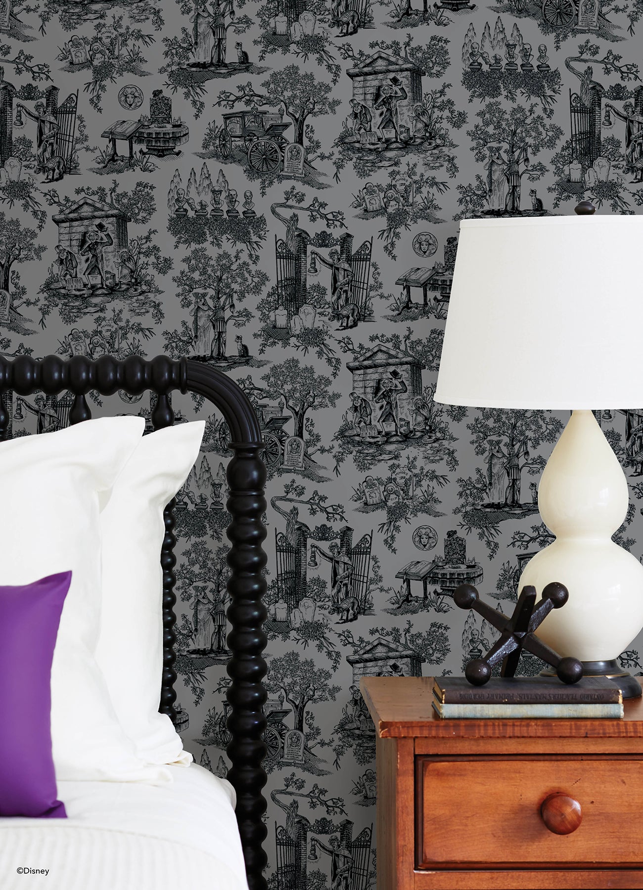 Disney Peel and Stick Wallpaper in a room setting
