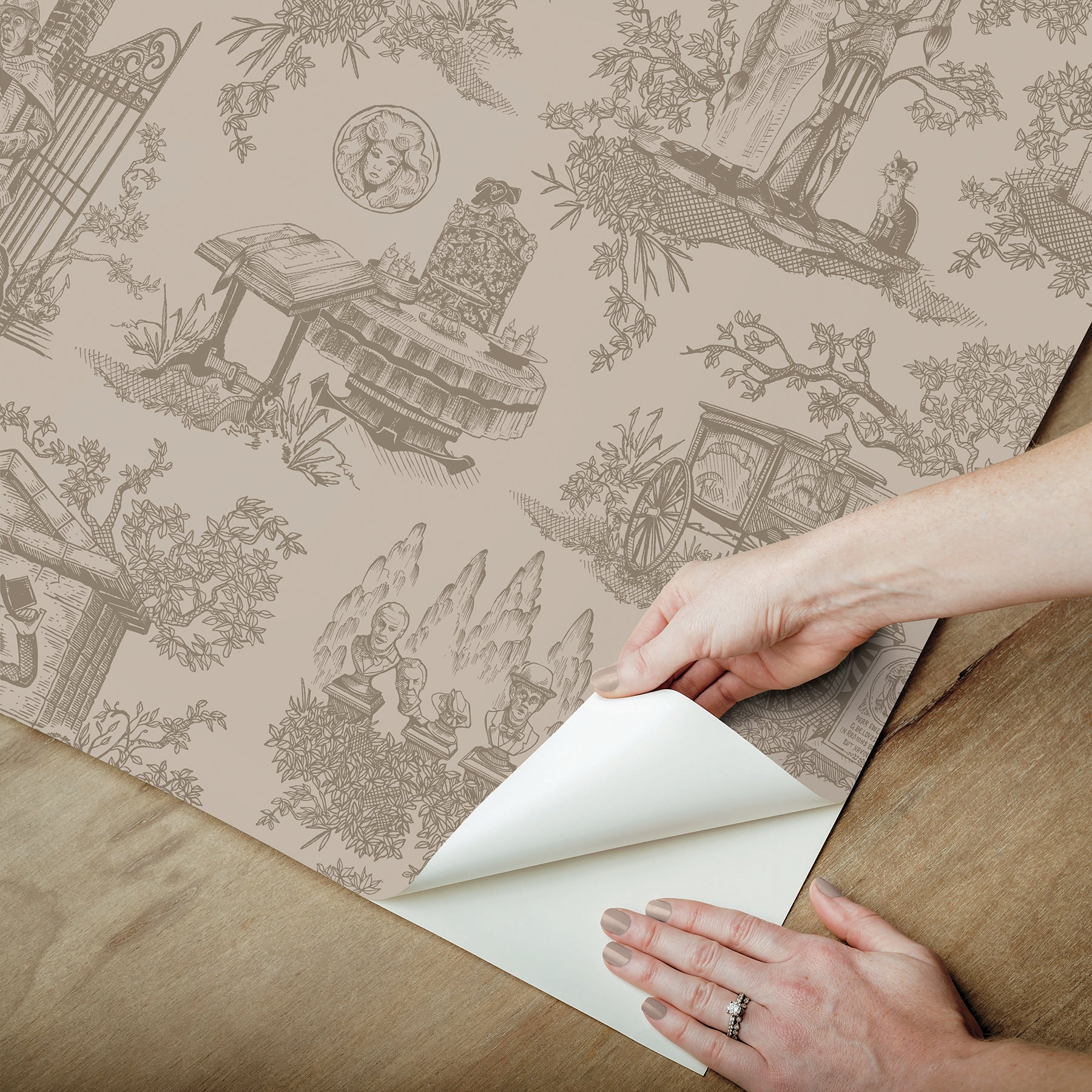 Disney Peel and Stick Wallpaper - how to peel