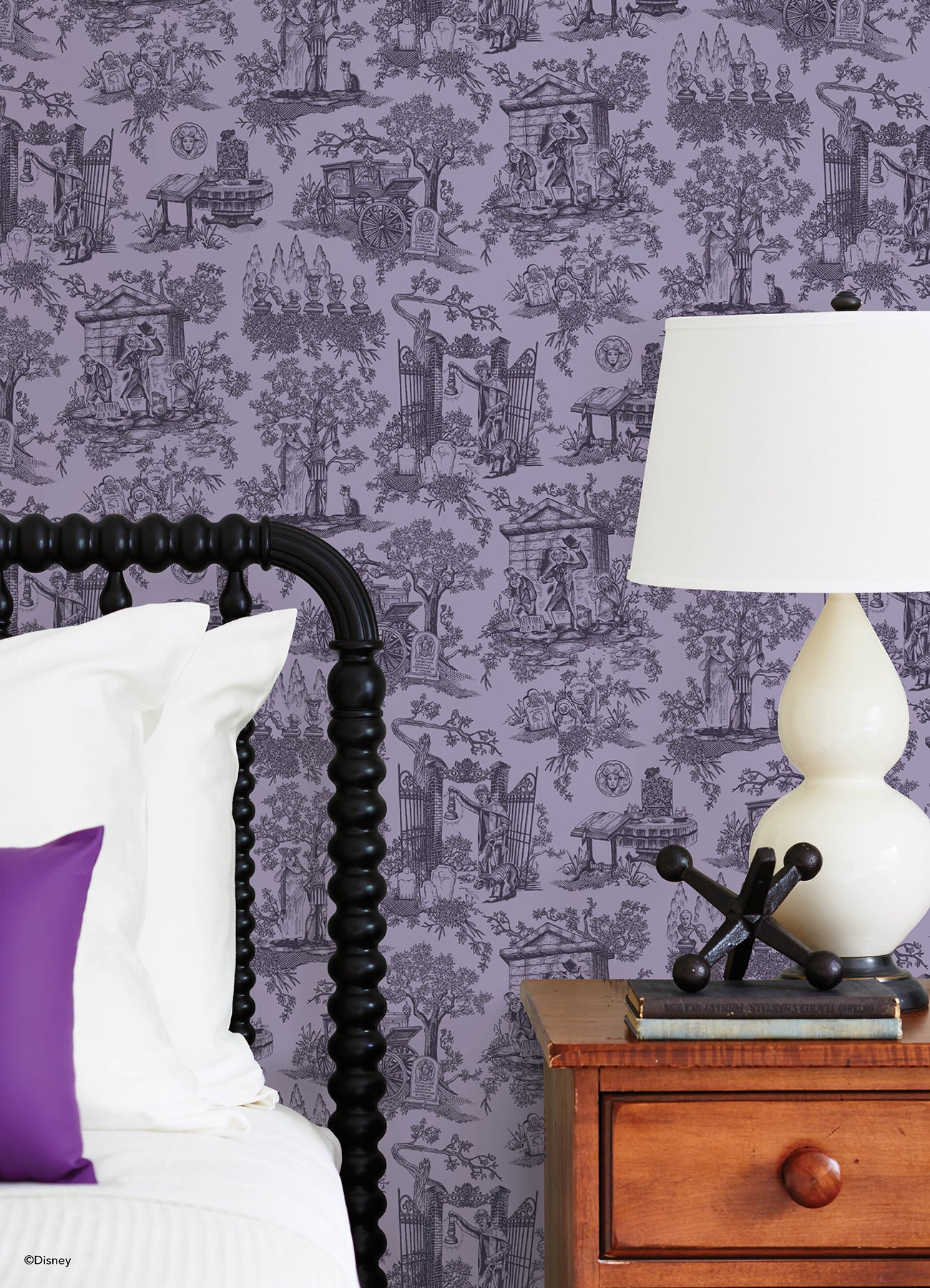 Disney Peel and Stick Wallpaper in a room setting