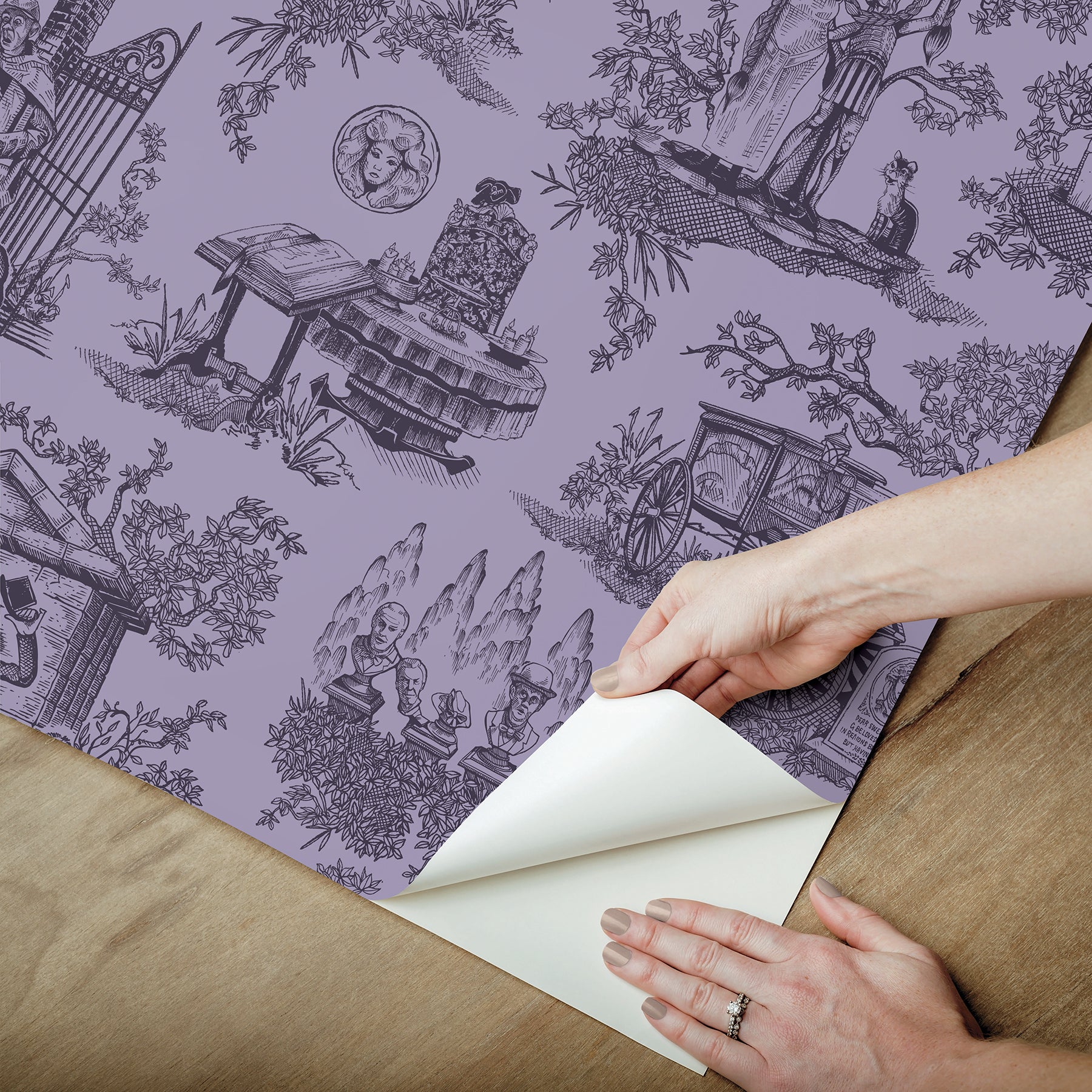 Disney Peel and Stick Wallpaper - how to peel