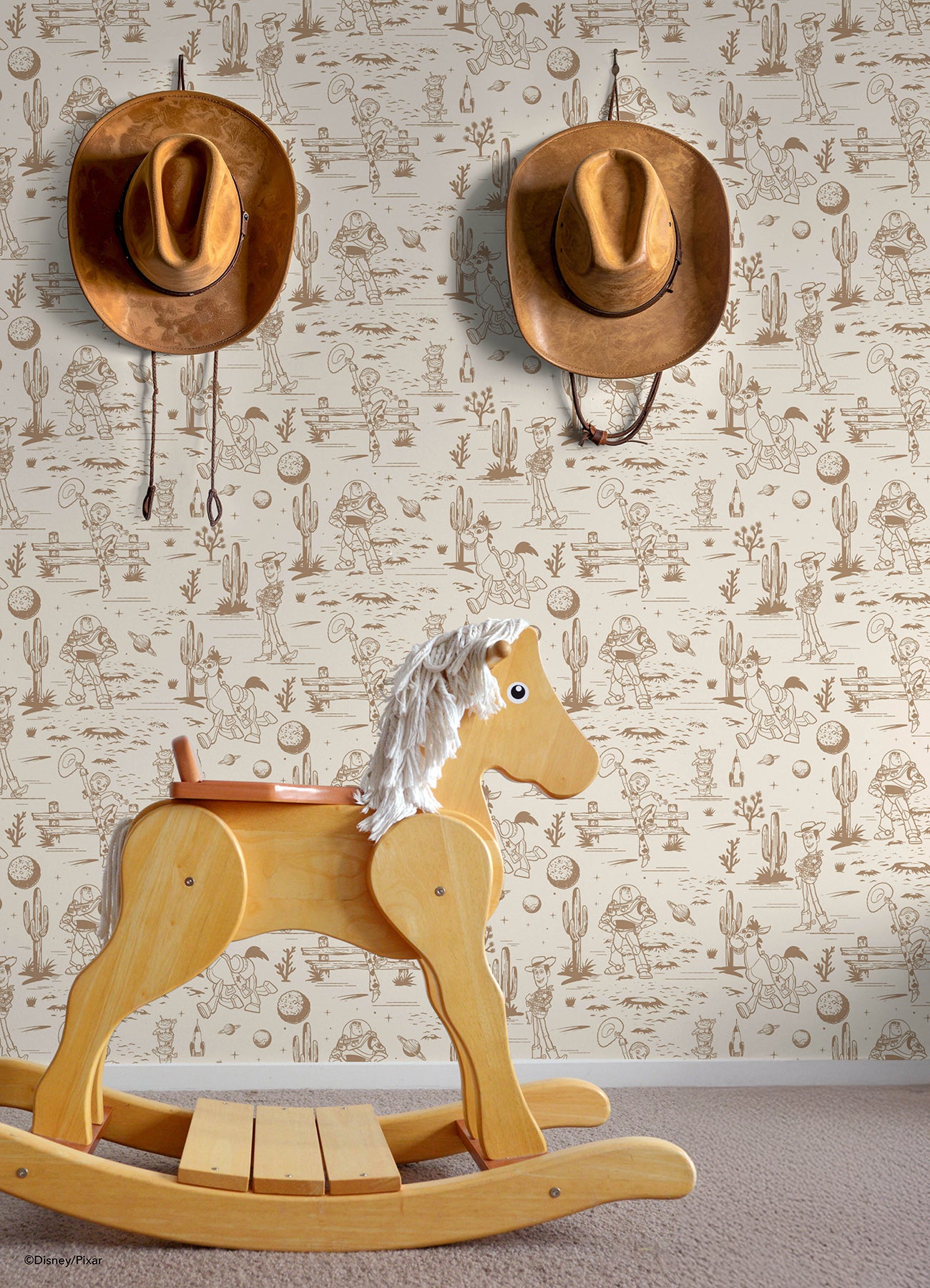 Disney 3 Peel and Stick Wallpaper in a room setting