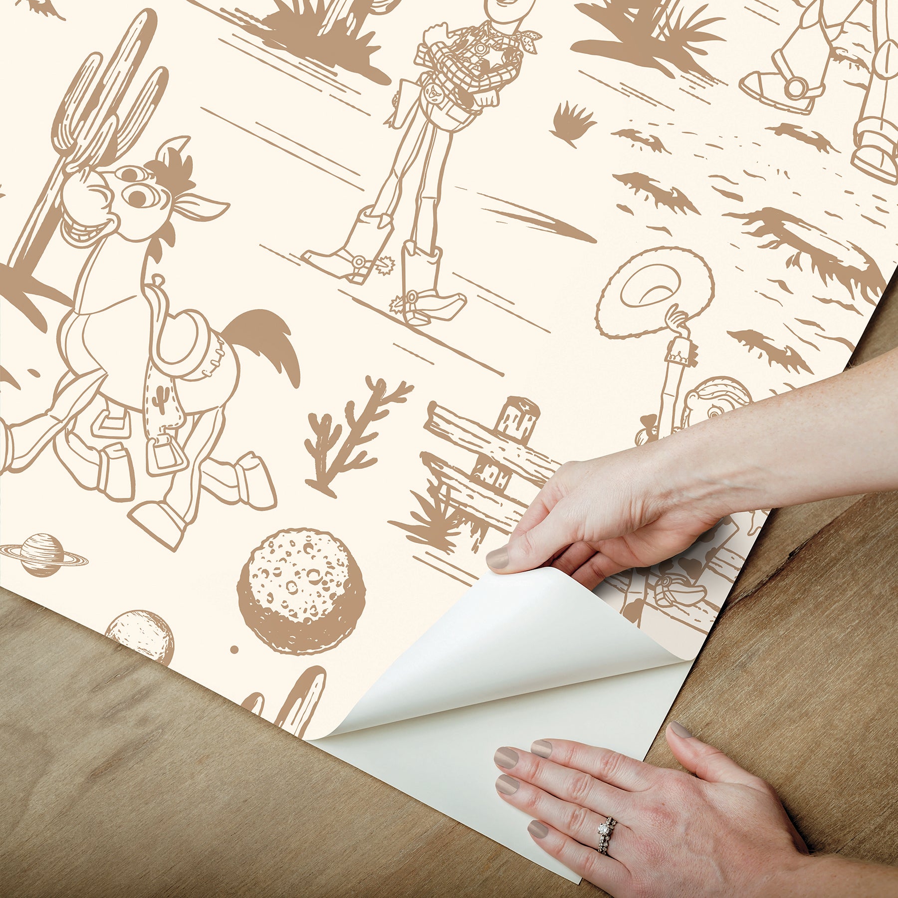 Disney 3 Peel and Stick Wallpaper - how to peel