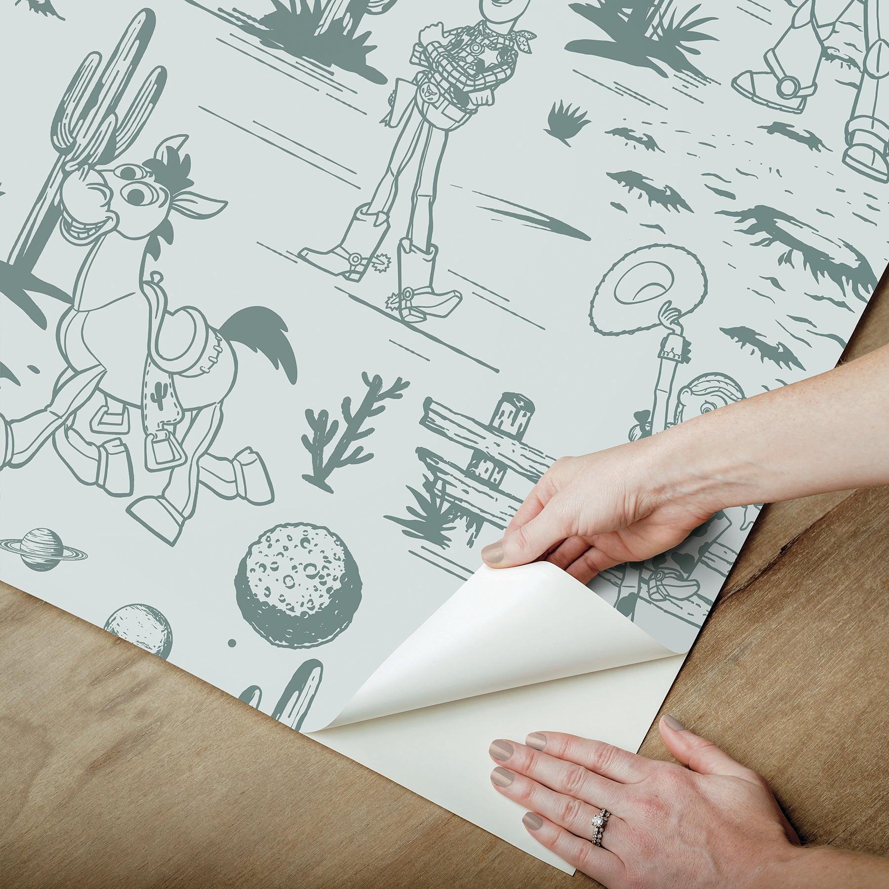 Disney 3 Peel and Stick Wallpaper - how to peel