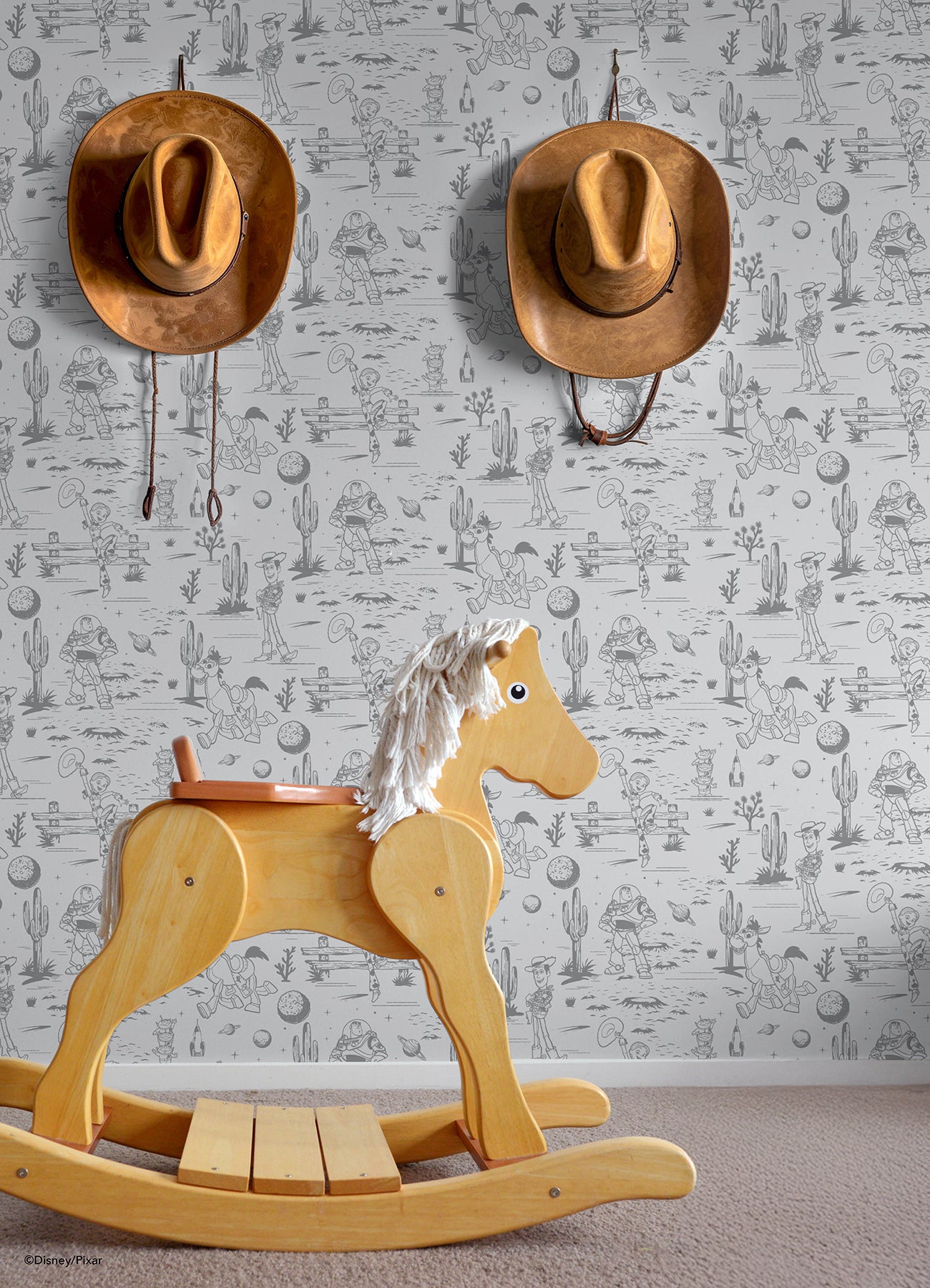 Disney 3 Peel and Stick Wallpaper in a room setting