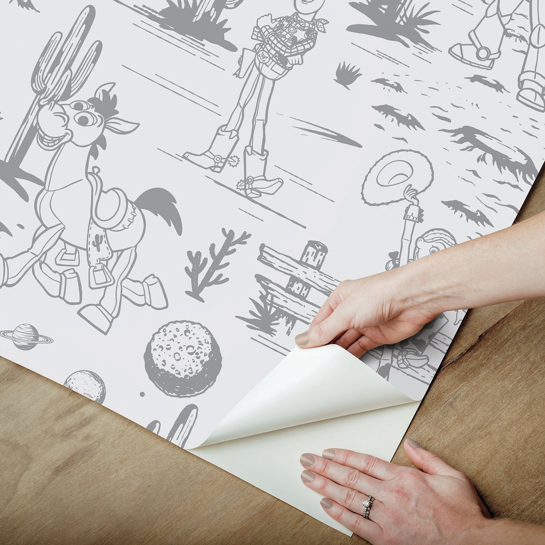 Disney 3 Peel and Stick Wallpaper - how to peel