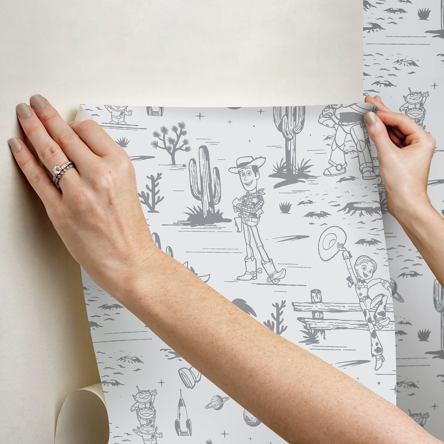 Disney 3 Peel and Stick Wallpaper - how to stick