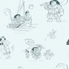 Bring the adventurous spirit of Moana to your space with the Disney Moana Line Art Peel and Stick Wallpaper from WallPops. Featuring playful, sketch-like illustrations of Moana, Maui, and other favorite characters—sailing a boat, holding a fishhook, exploring islands, and joined by a rooster and pig—this removable wallpaper is easy to apply on a light background for an uplifting touch to any room.