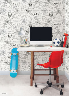 Spider-man Superpowers P&S Wallpaper in a room setting