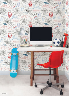 Spider-man Superpowers P&S Wallpaper in a room setting