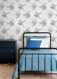 Spider-man Webs P&S Wallpaper in a room setting