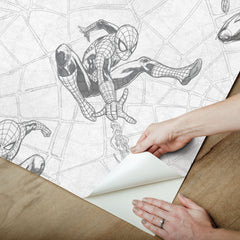 Spider-man Webs P&S Wallpaper - how to peel
