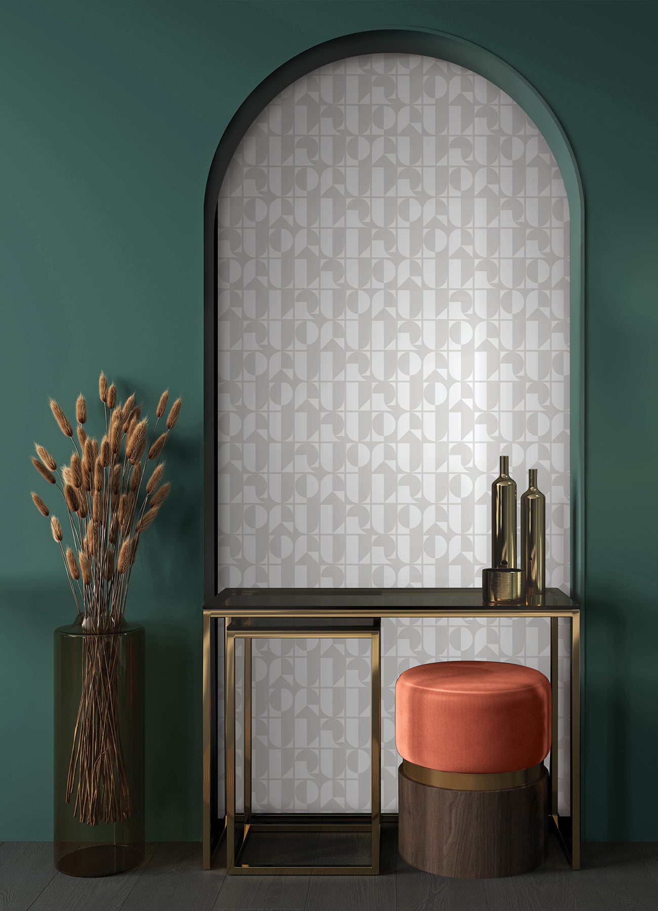 RuDeco P&S Wallpaper in a room setting