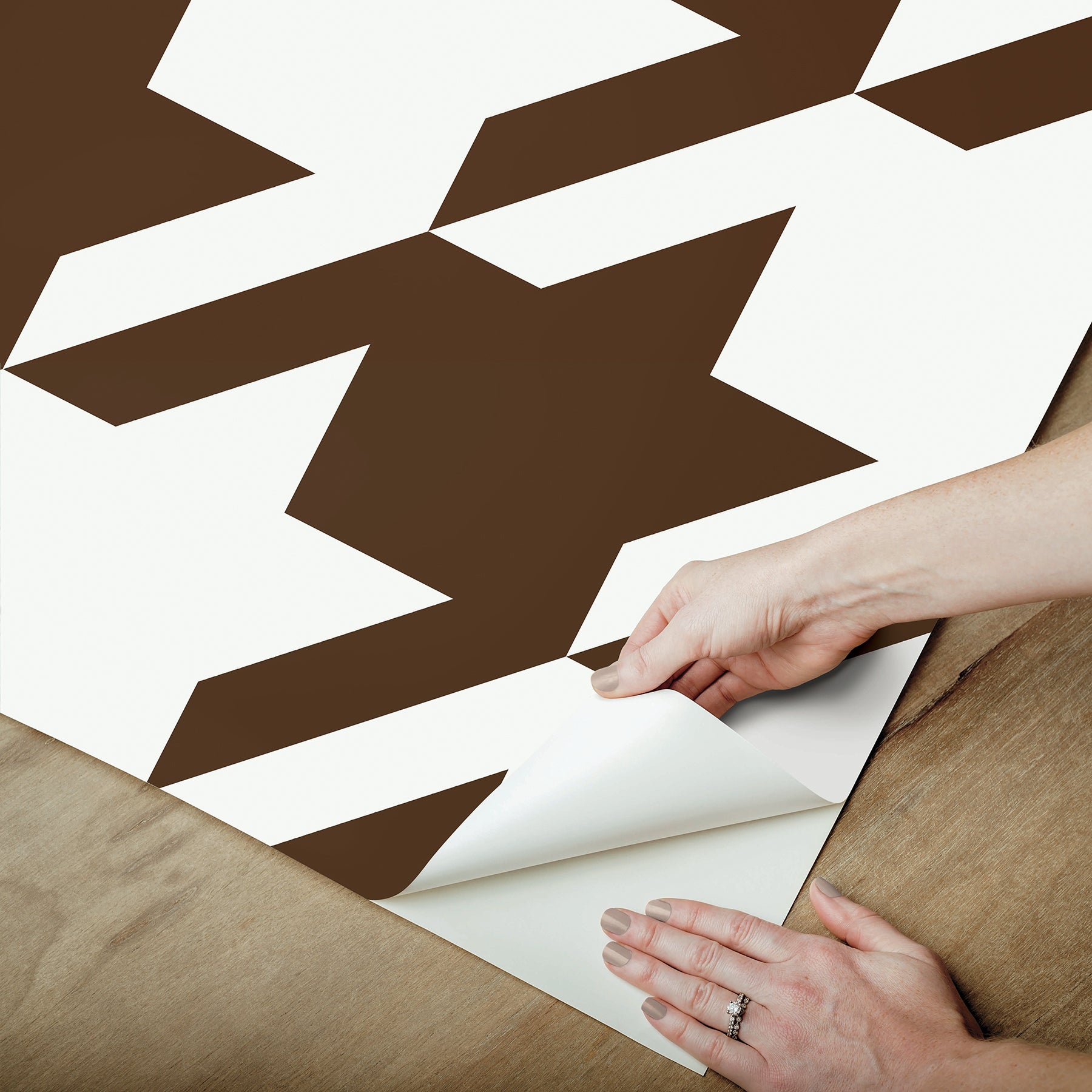 RuHoundstooth P&S Wallpaper - how to peel