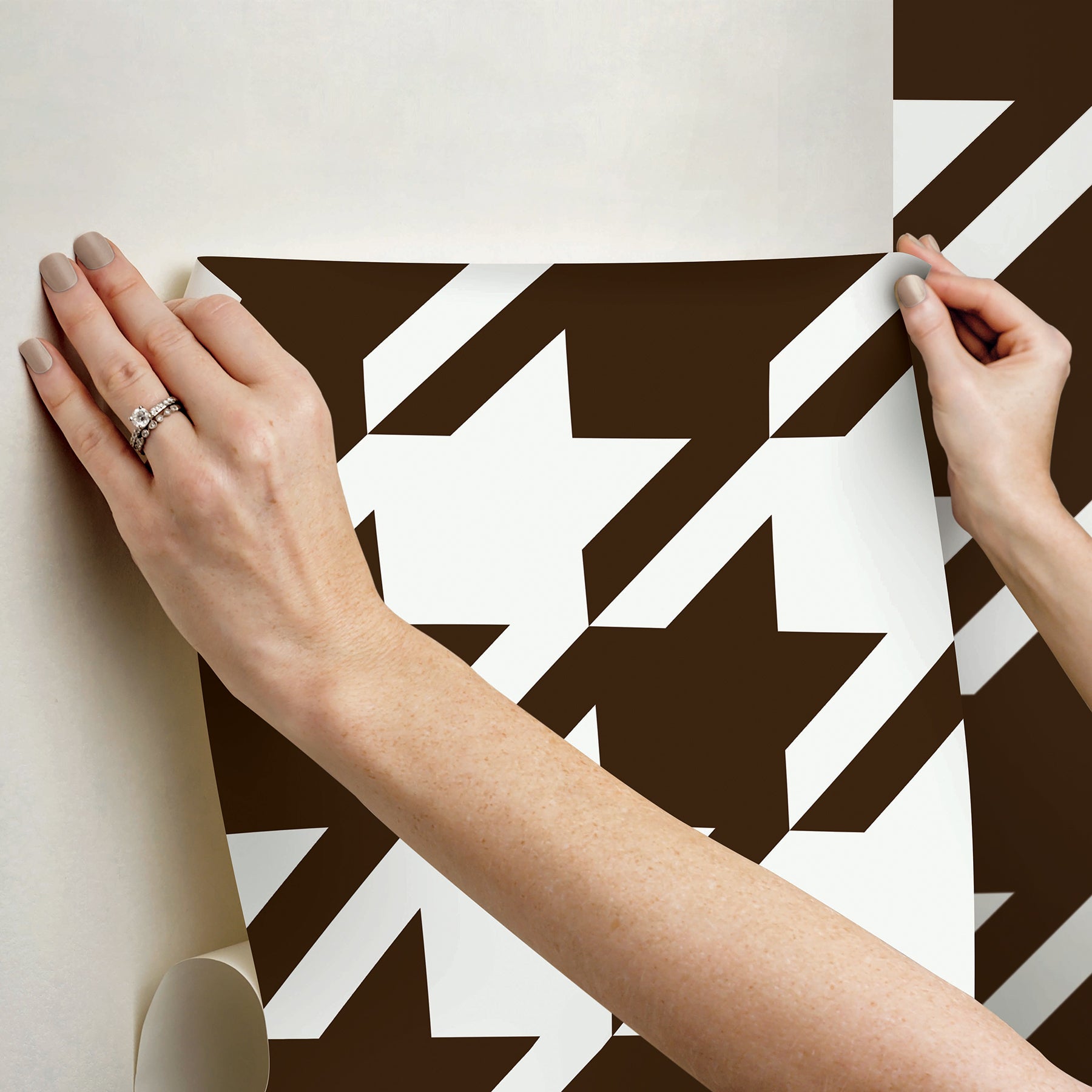 RuHoundstooth P&S Wallpaper - how to stick