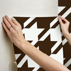 RuHoundstooth P&S Wallpaper - how to stick