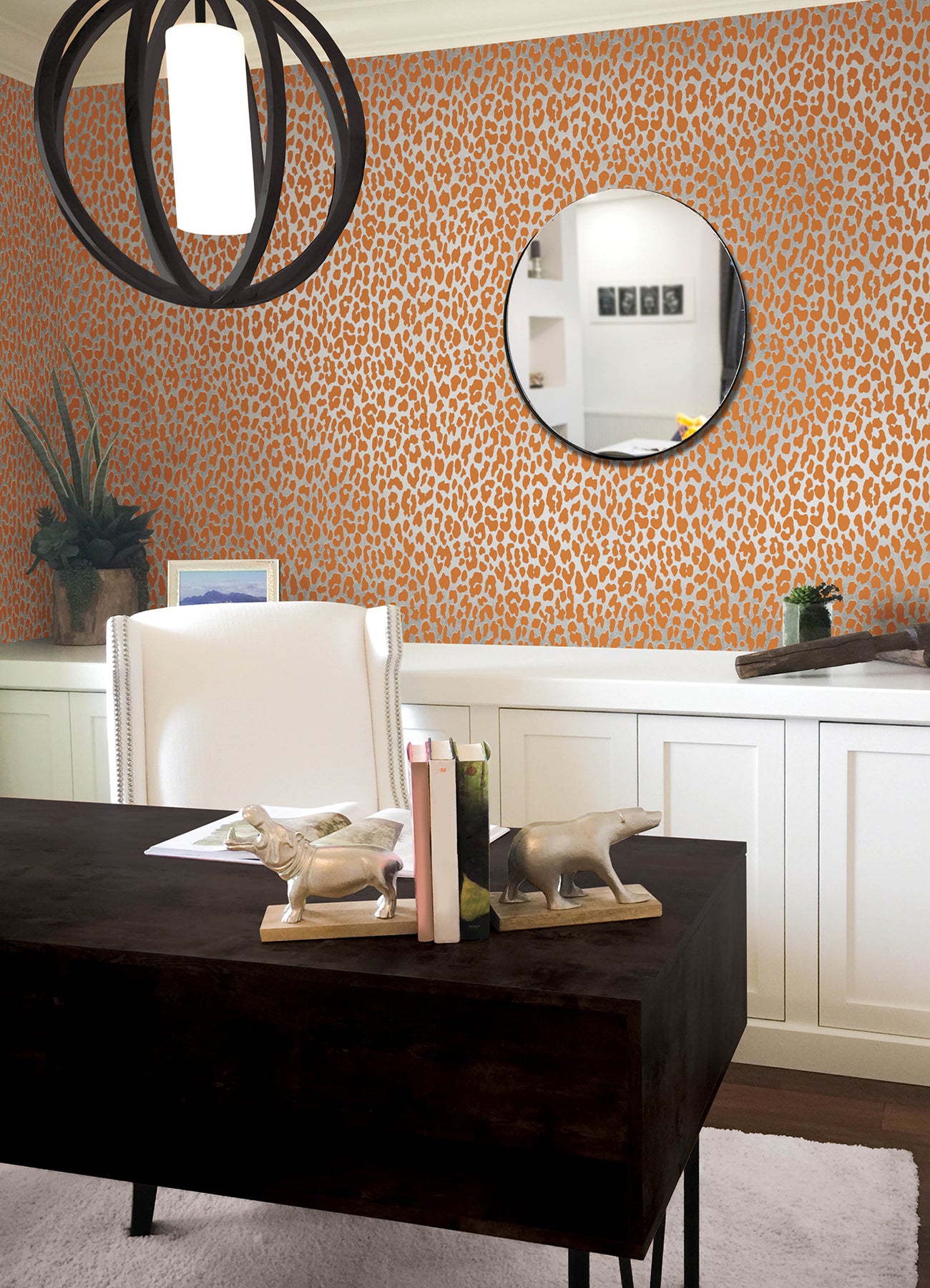 RuLeopard P&S Wallpaper in a room setting