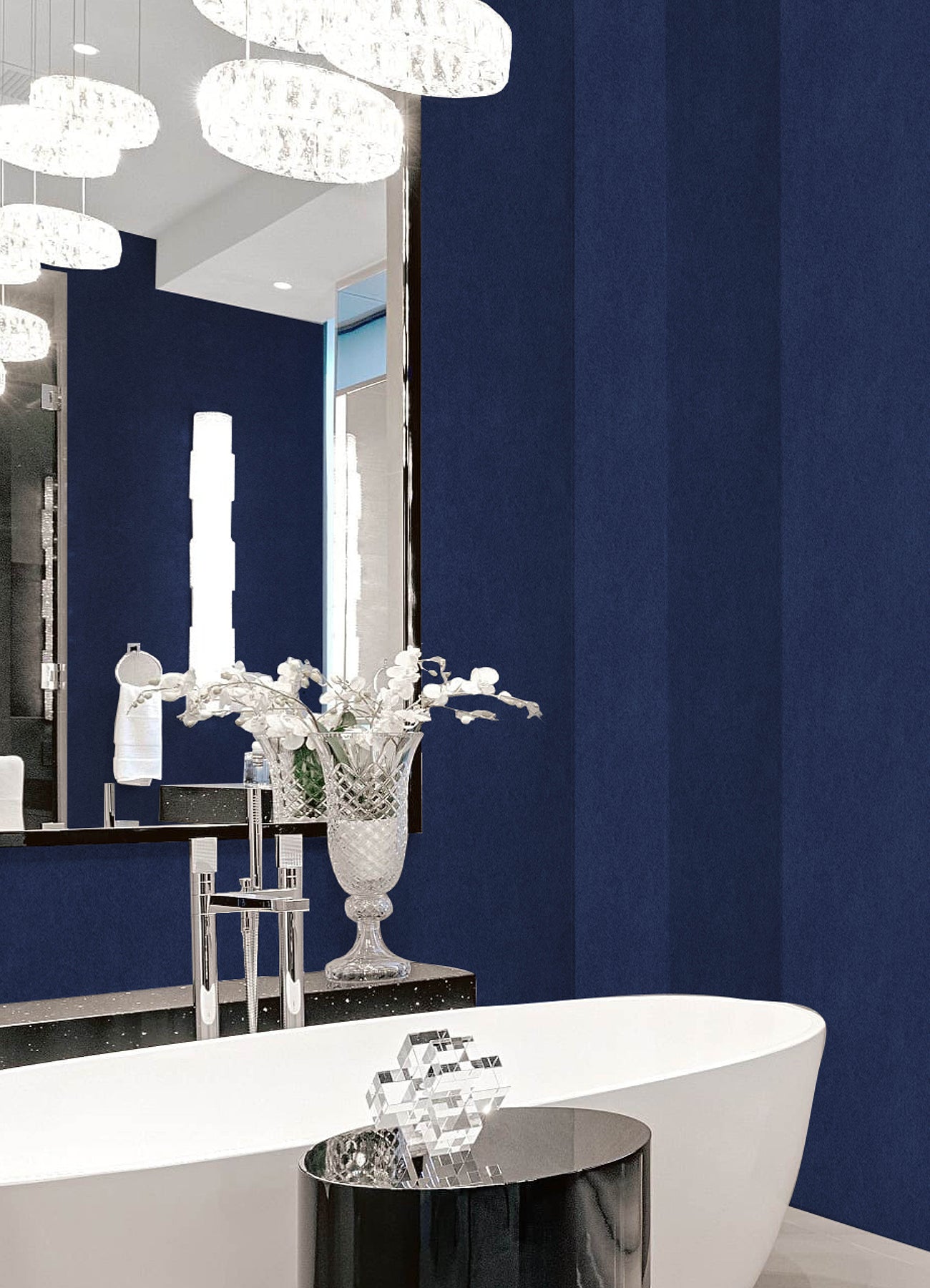 RuSuede P&S Wallpaper in a room setting