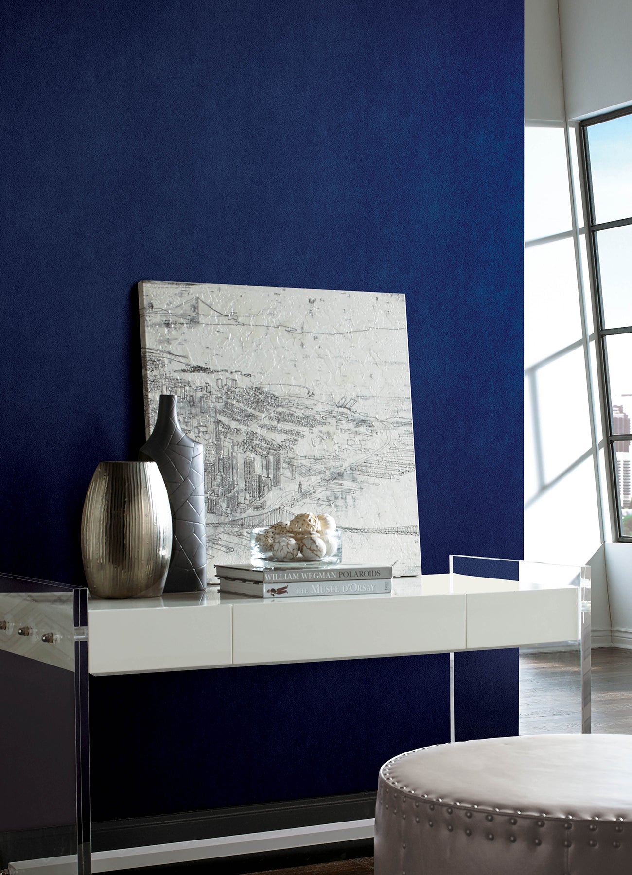 RuSuede P&S Wallpaper in a room setting