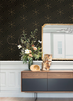 Ramsey P&S Wallpaper in a room setting