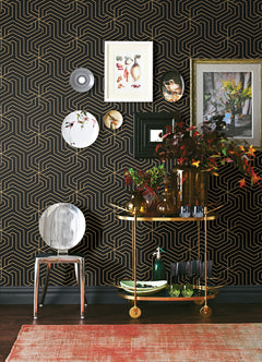 Ramsey P&S Wallpaper in a room setting