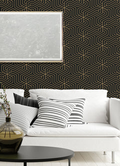 Ramsey P&S Wallpaper in a room setting