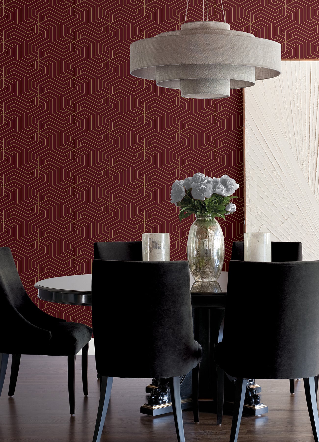 Ramsey P&S Wallpaper in a room setting