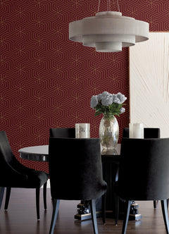 Ramsey P&S Wallpaper in a room setting