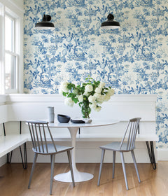 Shantung Garden P&S Wallpaper in a room setting