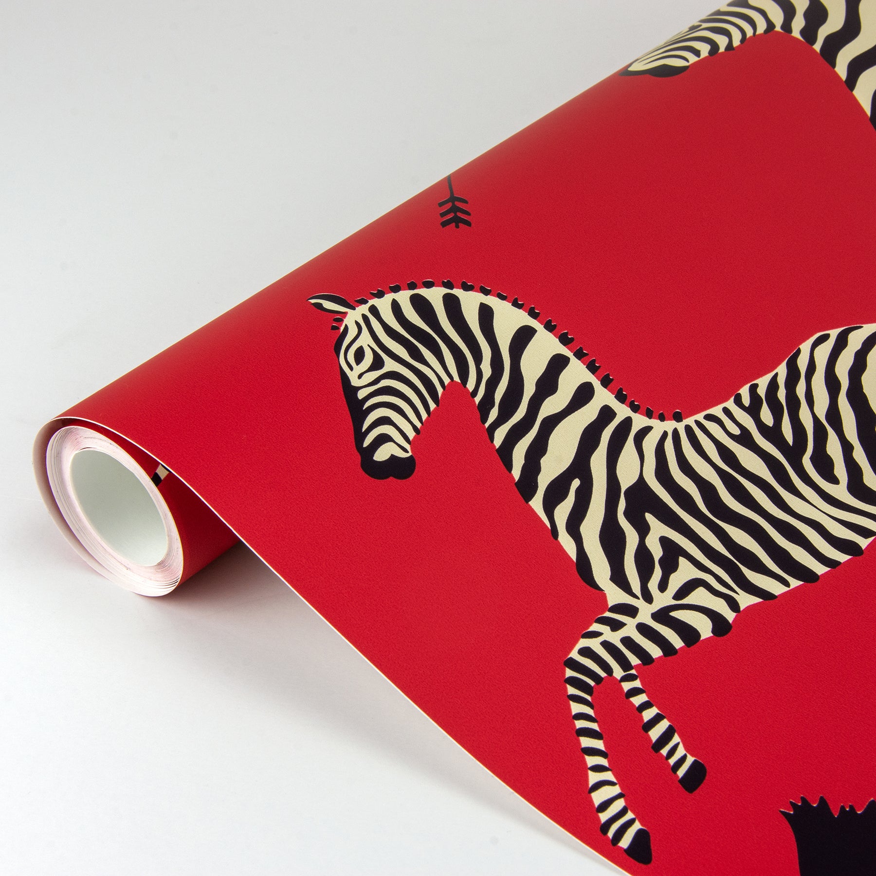Zebra Safari P&S Wallpaper pattern close-up