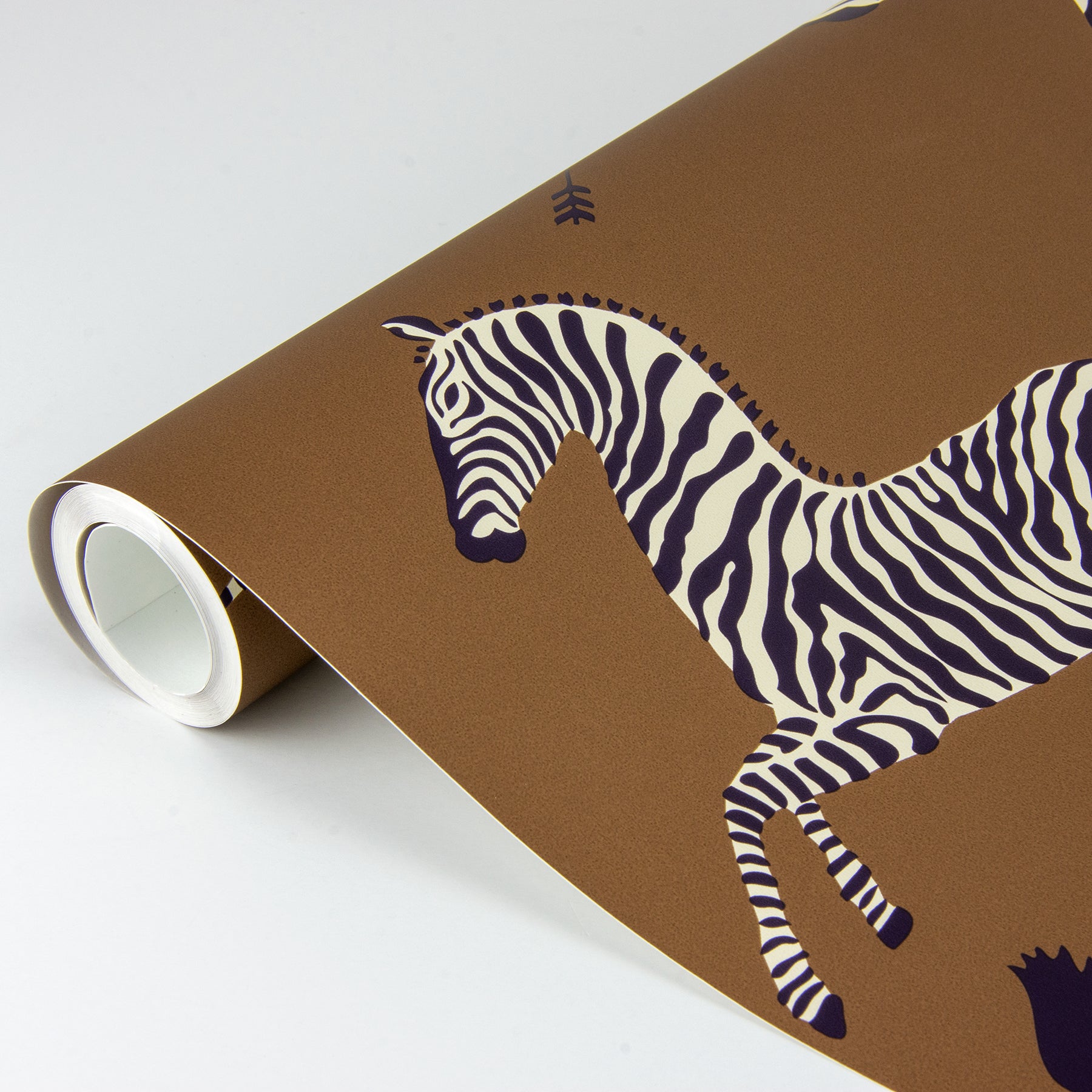 Zebra Safari P&S Wallpaper pattern close-up