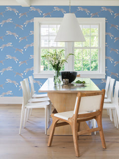 Leeping Cheetah Peel and Stick Wallpaper in a room setting