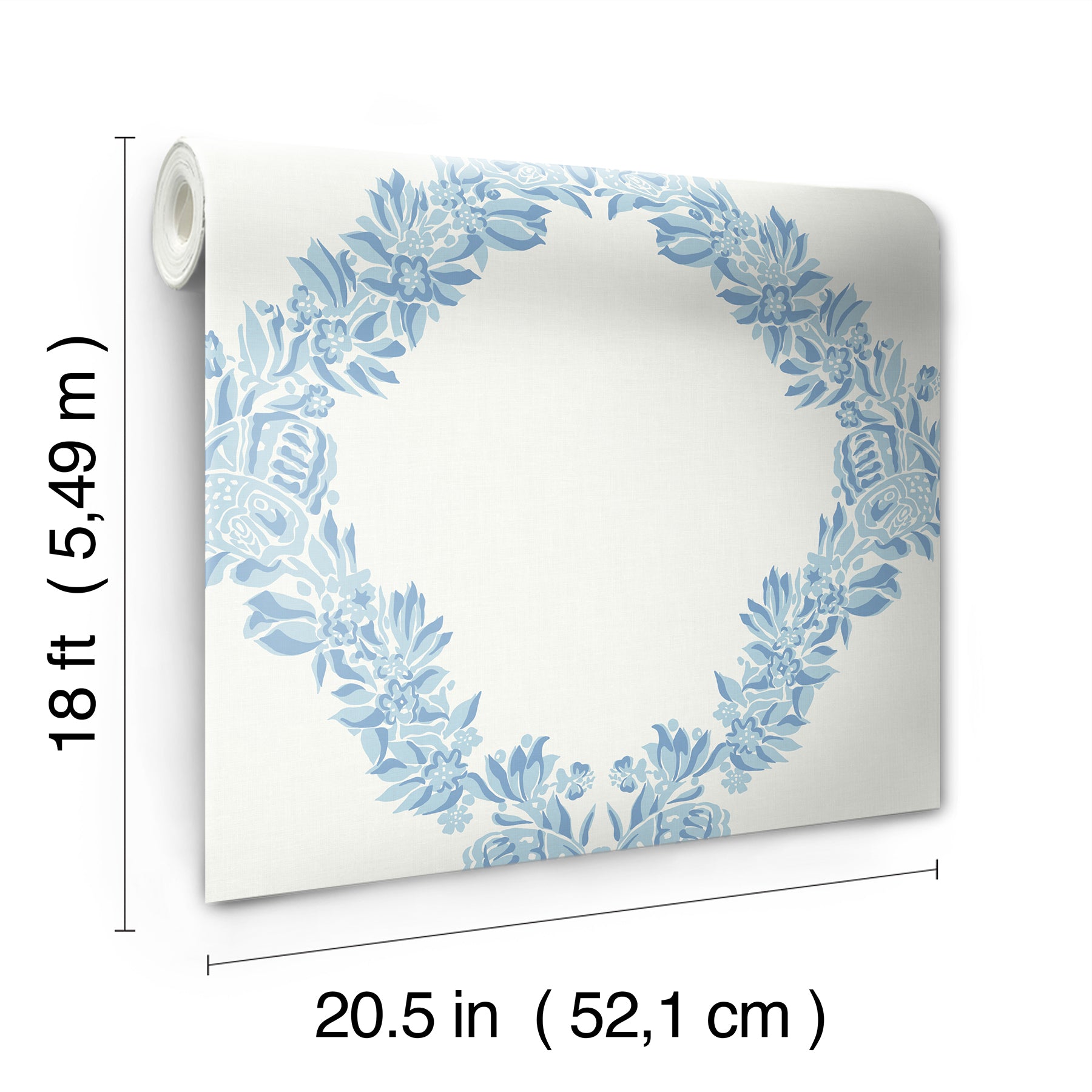 Wreath P&S Wallpaper - dimensions