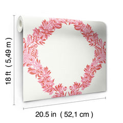 Wreath P&S Wallpaper - dimensions