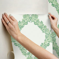 Wreath P&S Wallpaper - how to stick