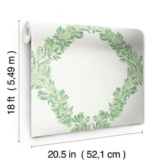 Wreath P&S Wallpaper - dimensions