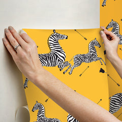 Zebra Safari P&S Wallpaper - how to stick