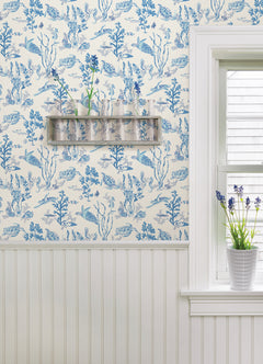 Garparilla P&S Wallpaper in a room setting