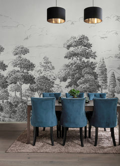 Sylva P&S Wall Murals in a room setting